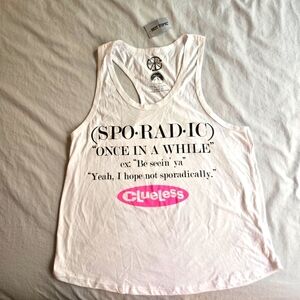 Hot Topic Clueless Sporadic XL Junior's  Racerback Tank 90s y2k